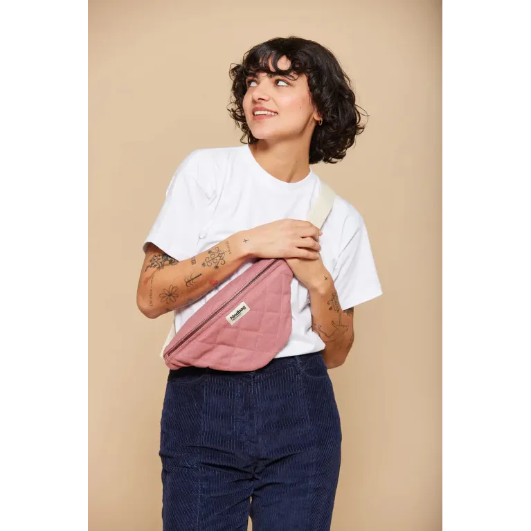 Sacoche Hindbag - Olivia - Matelassée - Rose blush 