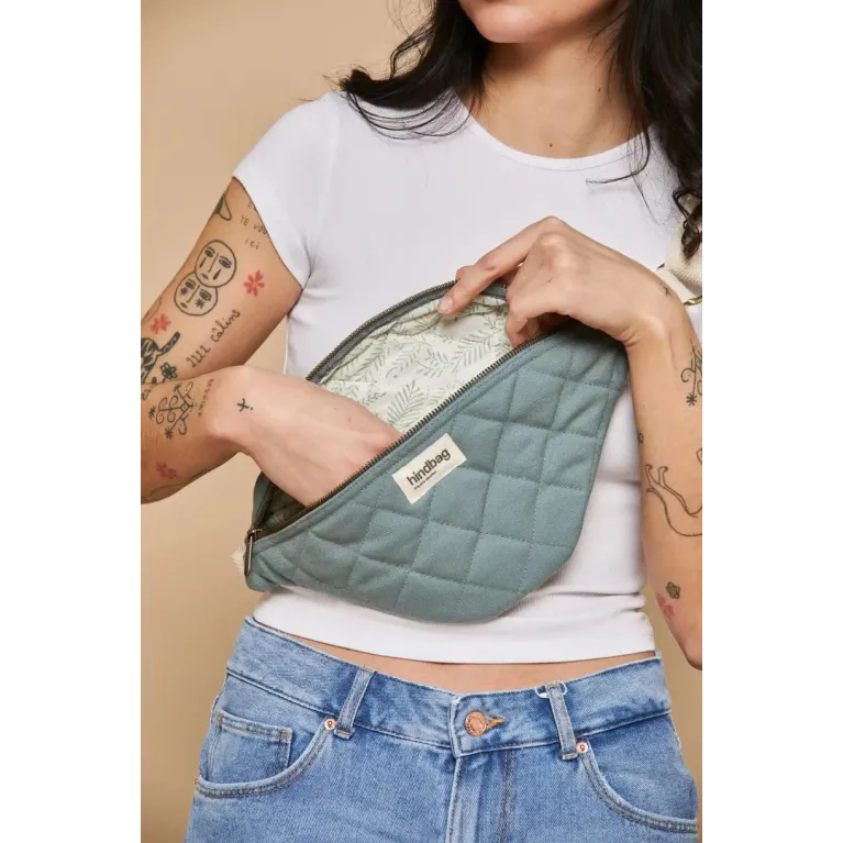 Sacoche Hindbag - Olivia - Matelassée - Sauge