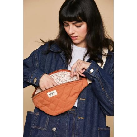 Sacoche Hindbag - Olivia - Matelassée - Sienne