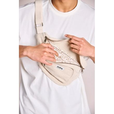 Sac banane à poche Sophia Jute