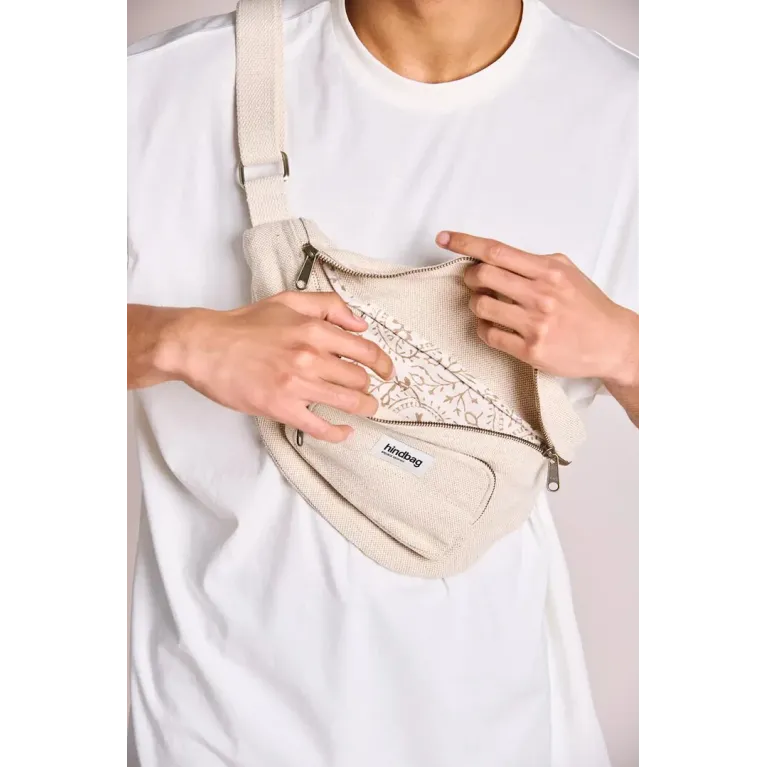 Sac banane à poche Sophia Jute