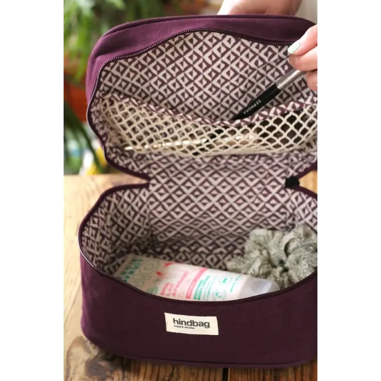 Trousse de toilette Hindbag - Prune