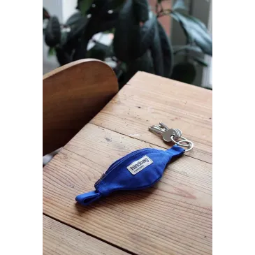 Porte-clé mini banane Hindbag - Come - Bleu électrique
