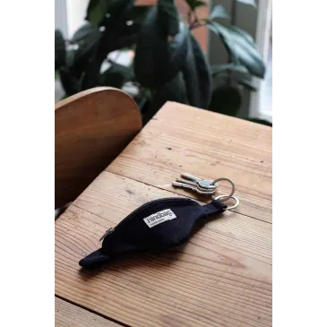 Porte-clé mini banane Hindbag - Come - Noir