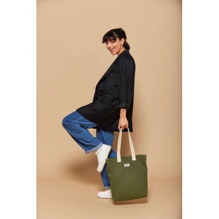 Cabas vertical - Paul - Olive - Hindbag 