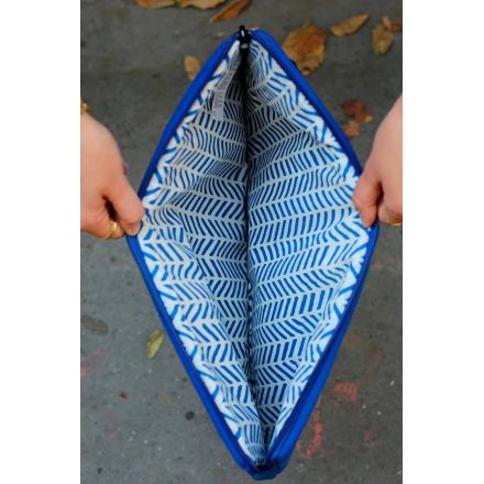 Housse ordinateur - 13' - Ava - 24 x 34 cm - Bleu electrique