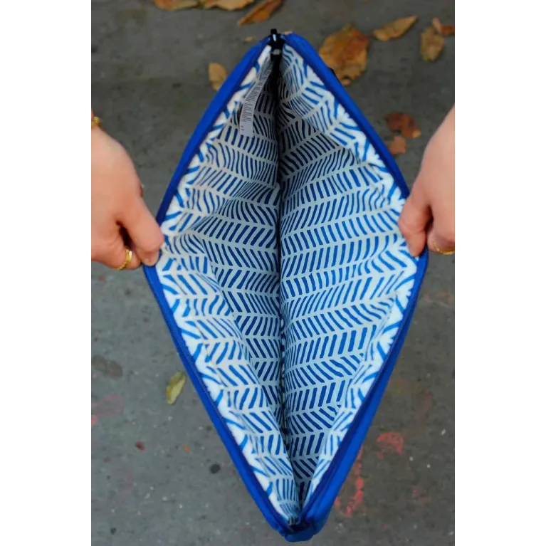 Housse ordinateur - 13' - Ava - 24 x 34 cm - Bleu electrique