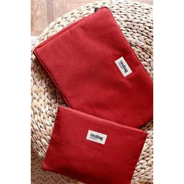 Housse ordinateur - 13' - Ava - 24 x 34 cm - Terracotta