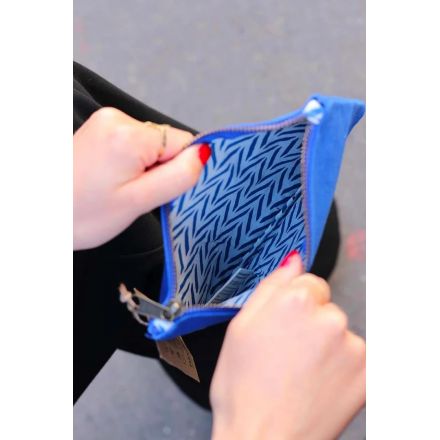 Pochette Hindbag - Lou - Bleu électrique