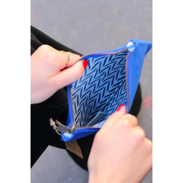 Pochette Hindbag - Lou - Bleu électrique