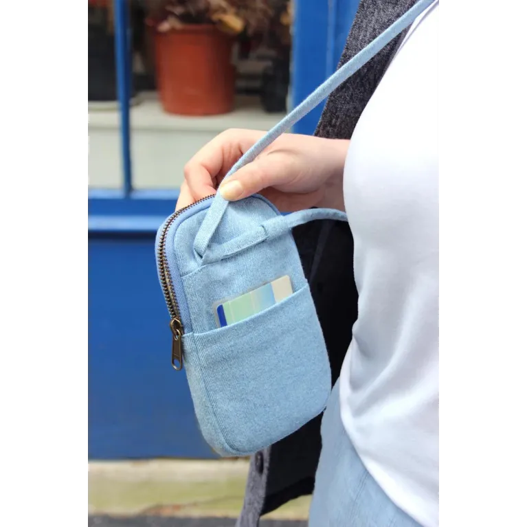 Pochette téléphone - Bill - Denim Bleu 