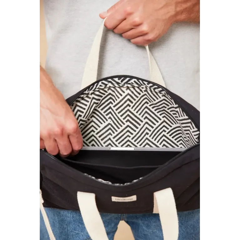 Sac ordinateur - Pierre - Noir 