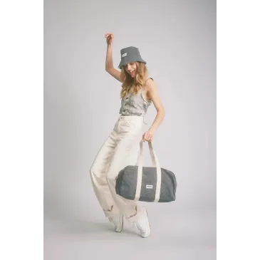 Sac week-end - Charlie - Denim Gris - Hindbag 