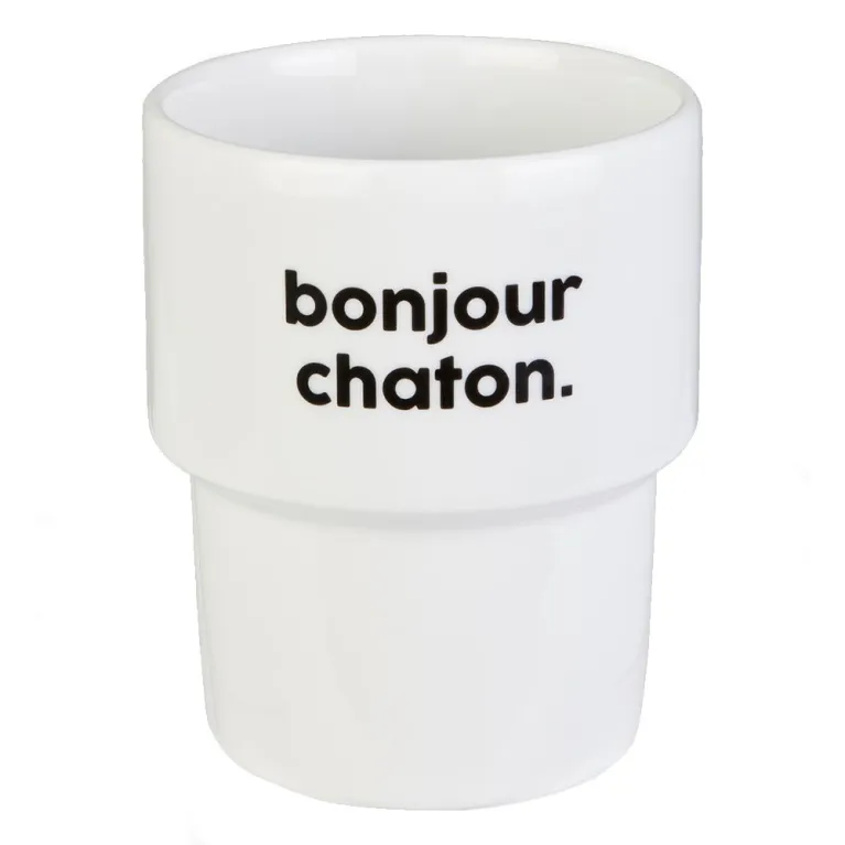 Tasse gobelet - Bonjour qui - Chaton - Félicie Aussi