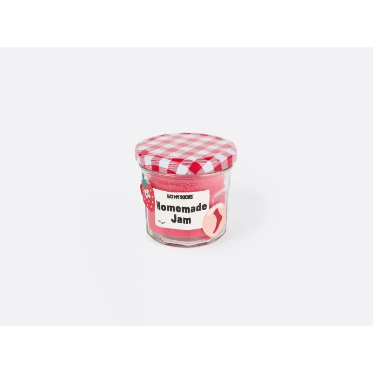 Chaussettes - Pot - Confiture à la fraise 