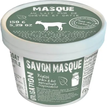 Savon masque au lait de chevre et orties