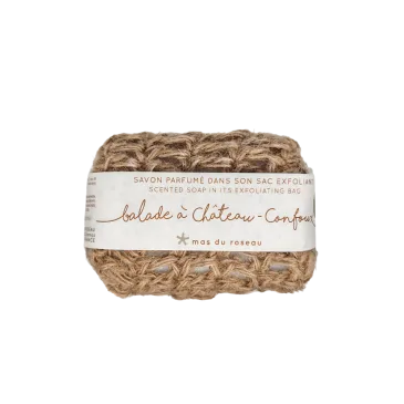 Savon exfoliant - 90 g - Patchouli Litchi - Balade à Château Confort 