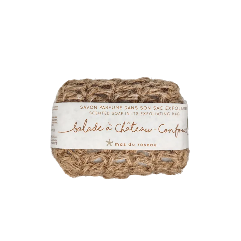 Savon exfoliant - 90 g - Patchouli Litchi - Balade à Château Confort 