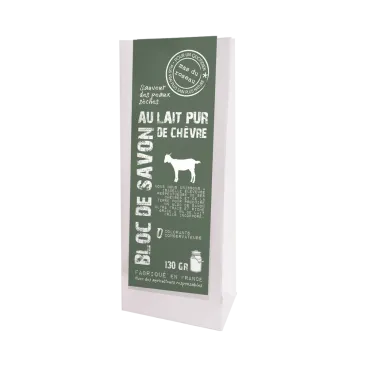 Bloc de savon au lait pur chèvre 