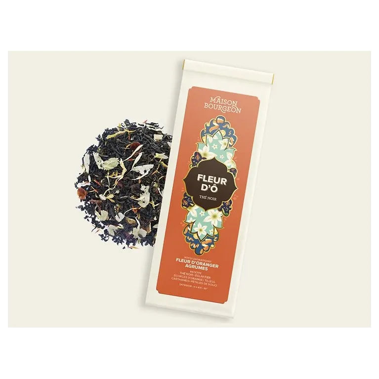 Sachet 100 g - Thé noir - Fleur d'O