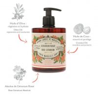 Savon liquide de Marseille - Absolues - Géranium Rosat - 500mL