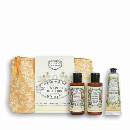 Trousse week-end - Fleur d'oranger- Gel douche / Lait corps / Crème mains