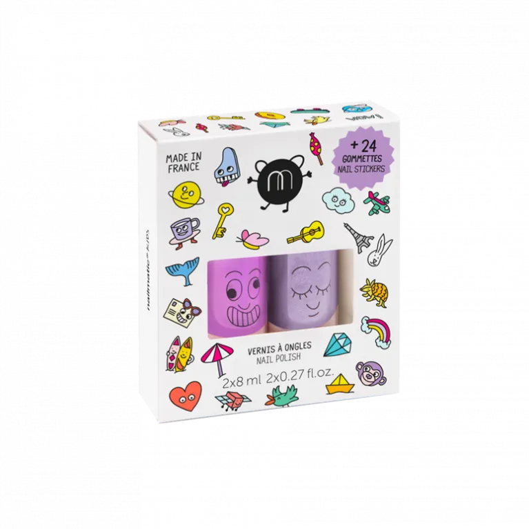 Vernis + Stickers pour ongles - WOW