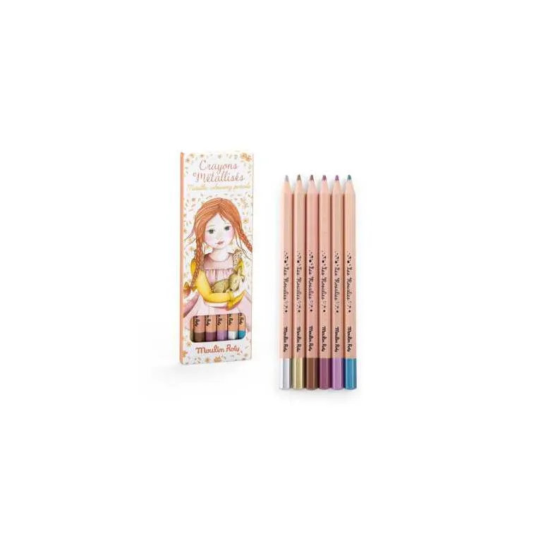 Les crayons métalliques - Lot de 6 