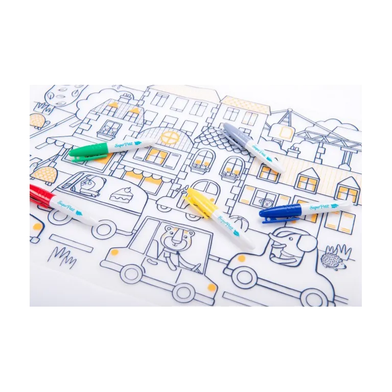 Mon set à colorier - 5 feutres - Les popipop