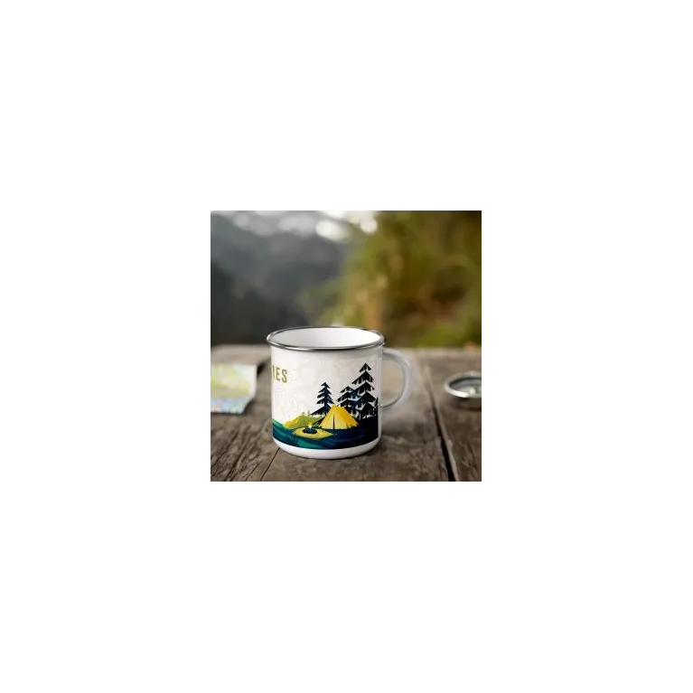 Mug émaillé Adventura - Randonneur