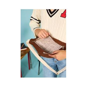 Sac banane - Olivia matelassée - Chocolat