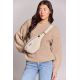 Sac banane Hindbag - Olivia - Velours blanc
