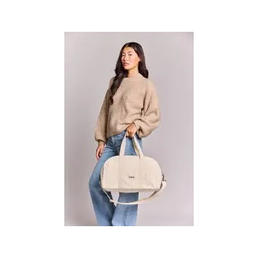 Sac bowling Hindbag - Charlie - Velours blanc