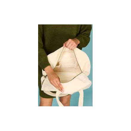 Sac bowling Hindbag - Charlie - Velours blanc