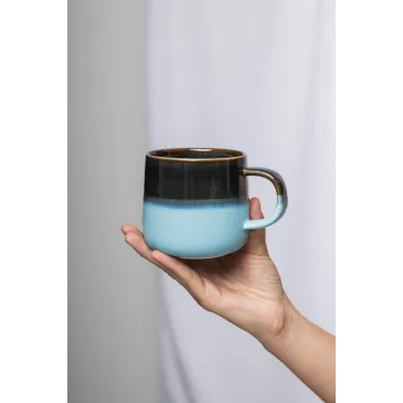 Mug Tranquillo industriel - bleu ciel & bleu foncé