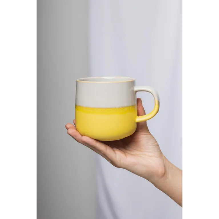Mug Tranquillo industriel - Jaune & gris