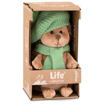 Peluche - Hérisson avec son béret vert