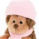 Peluche - Peti hérisson avec bonnet rose 