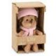 Peluche - Peti hérisson avec bonnet rose 