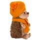 Peluche - Hérisson avec son béret orange 