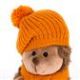 Peluche - Hérisson avec son béret orange 