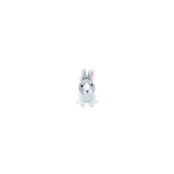 Peluche - Lapin gris et blanc