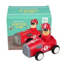 Voiture de course - Poussoir - Rouge 