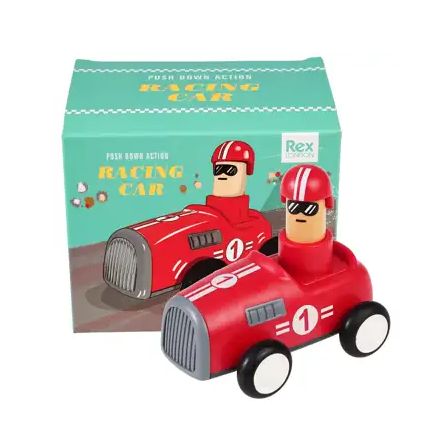 Voiture de course - Poussoir - Rouge 