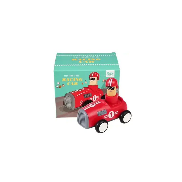 Voiture de course - Poussoir - Rouge 