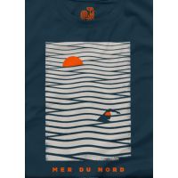 T-shirt - Gallodrome - MER DU NORD - Bleu marine - TailleL