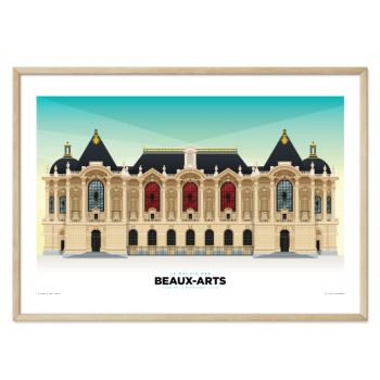 Affiche Gallodrome - Le palais des Beaux-Arts de Lille - 40x60 paysage