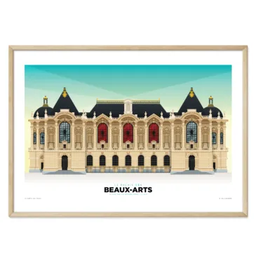Affiche Gallodrome - Le palais des Beaux-Arts de Lille - 40x60 paysage