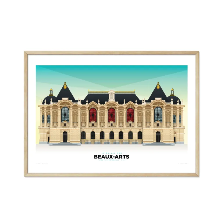 Affiche Gallodrome - Le palais des Beaux-Arts de Lille - 40x60 paysage