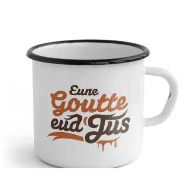 Tasse émaillée Gallodrome - Eune note goutte